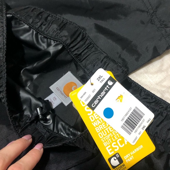 COPY - NWT XXL Tall Carhartt dry Harbor black pant. - Picture 6 of 10